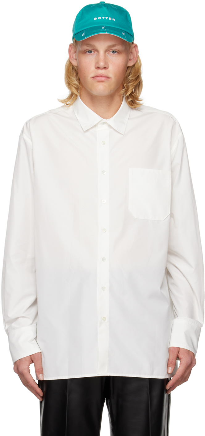 SSENSE Exclusive White Button Shirt