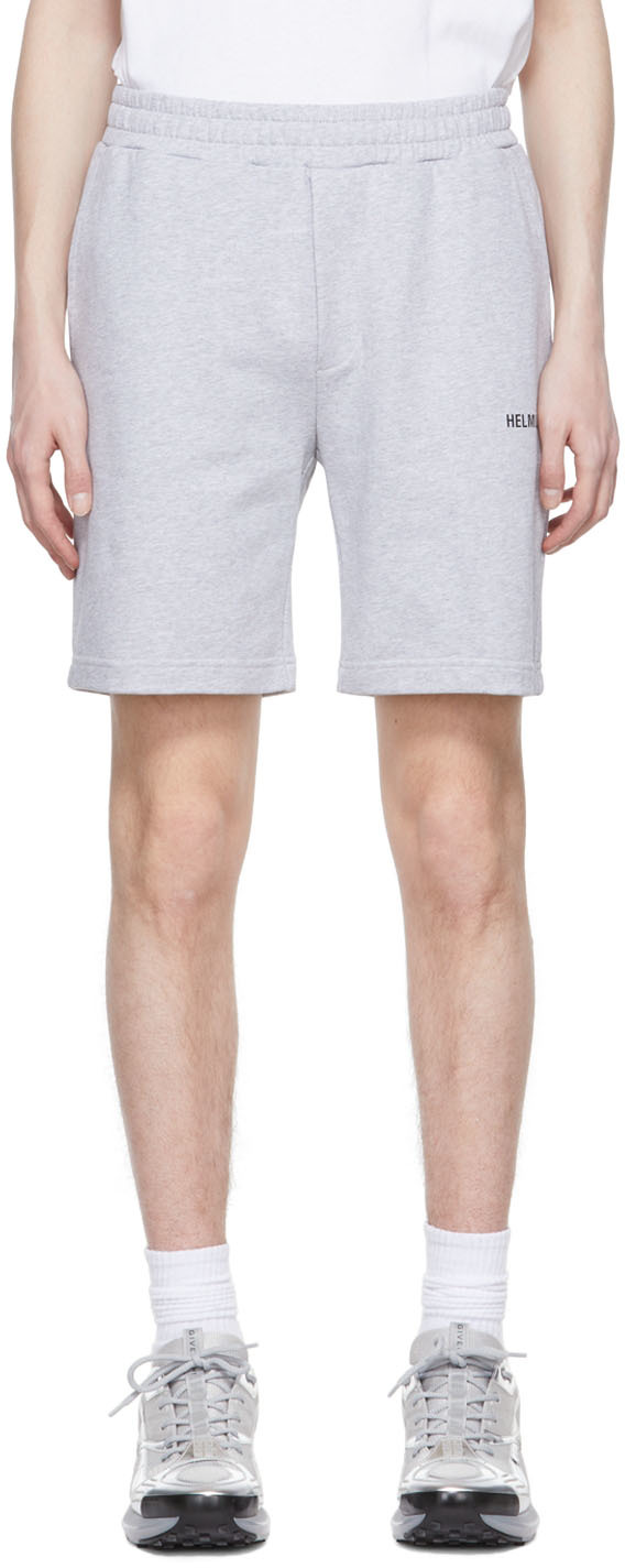 Helmut Lang Grey Cotton Shorts