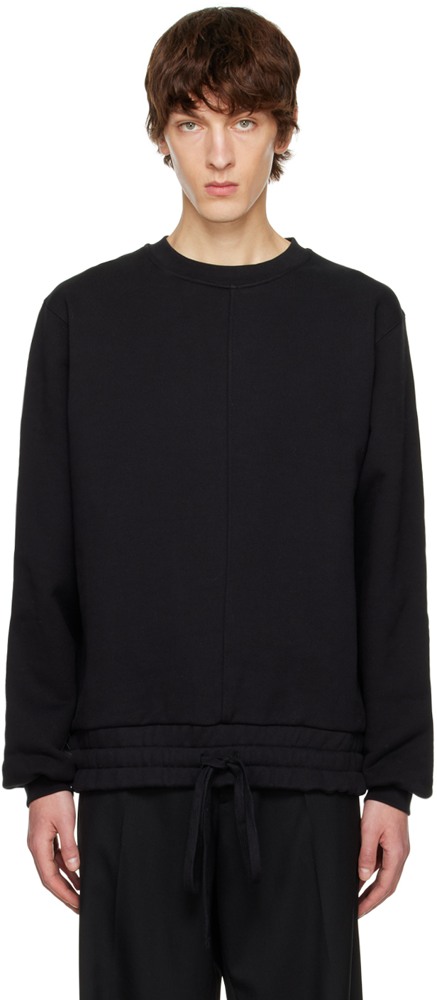 Black Crewneck Sweatshirt by Botter on Sale