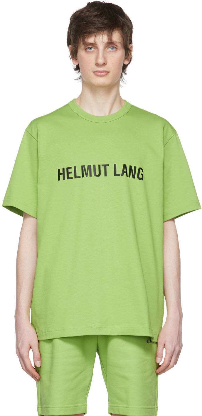 Helmut Lang: 그린 코튼 티셔츠 | SSENSE 대한민국