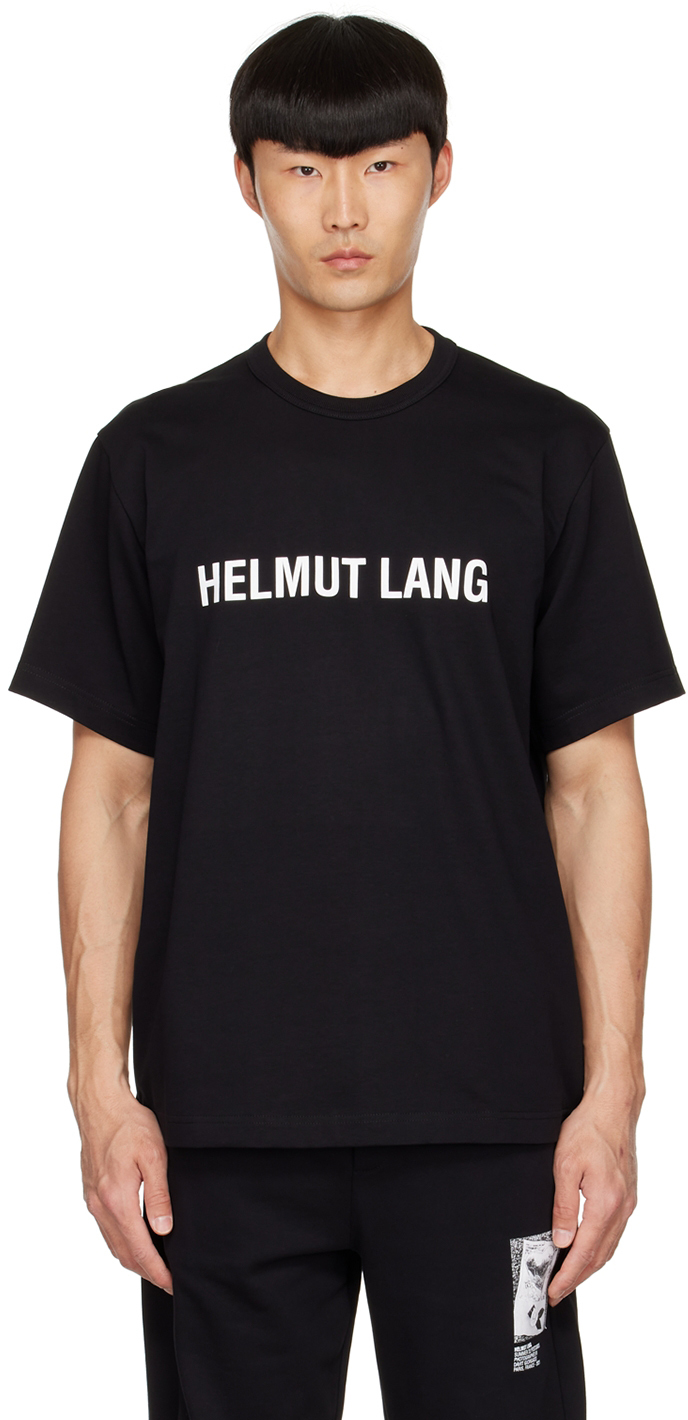 Helmut Lang Black Cotton T-Shirt