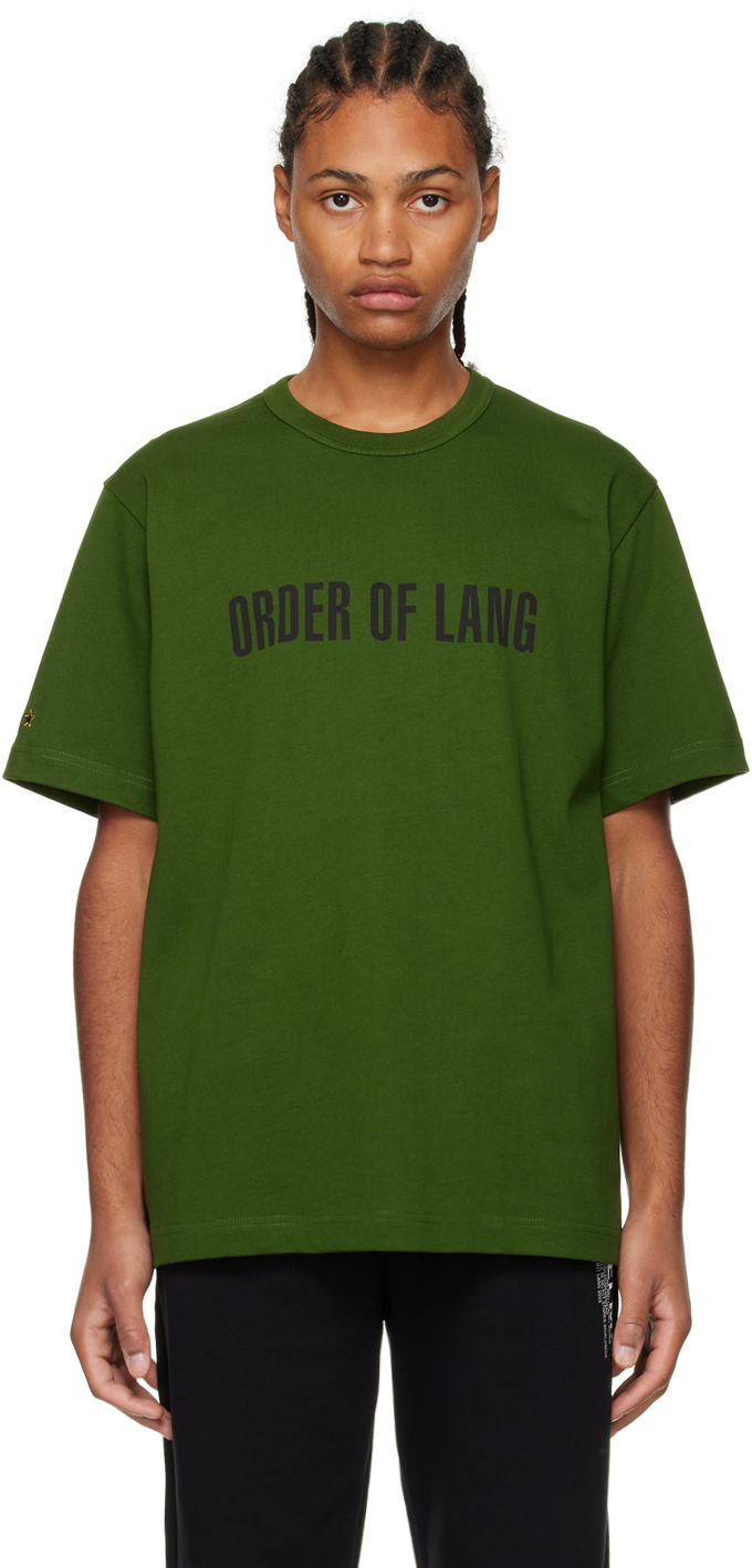 Helmut Lang Green Societas T-Shirt
