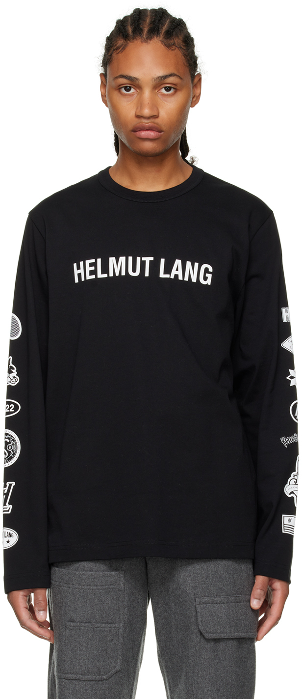 Helmut Lang Black Societas Long Sleeve T-Shirt