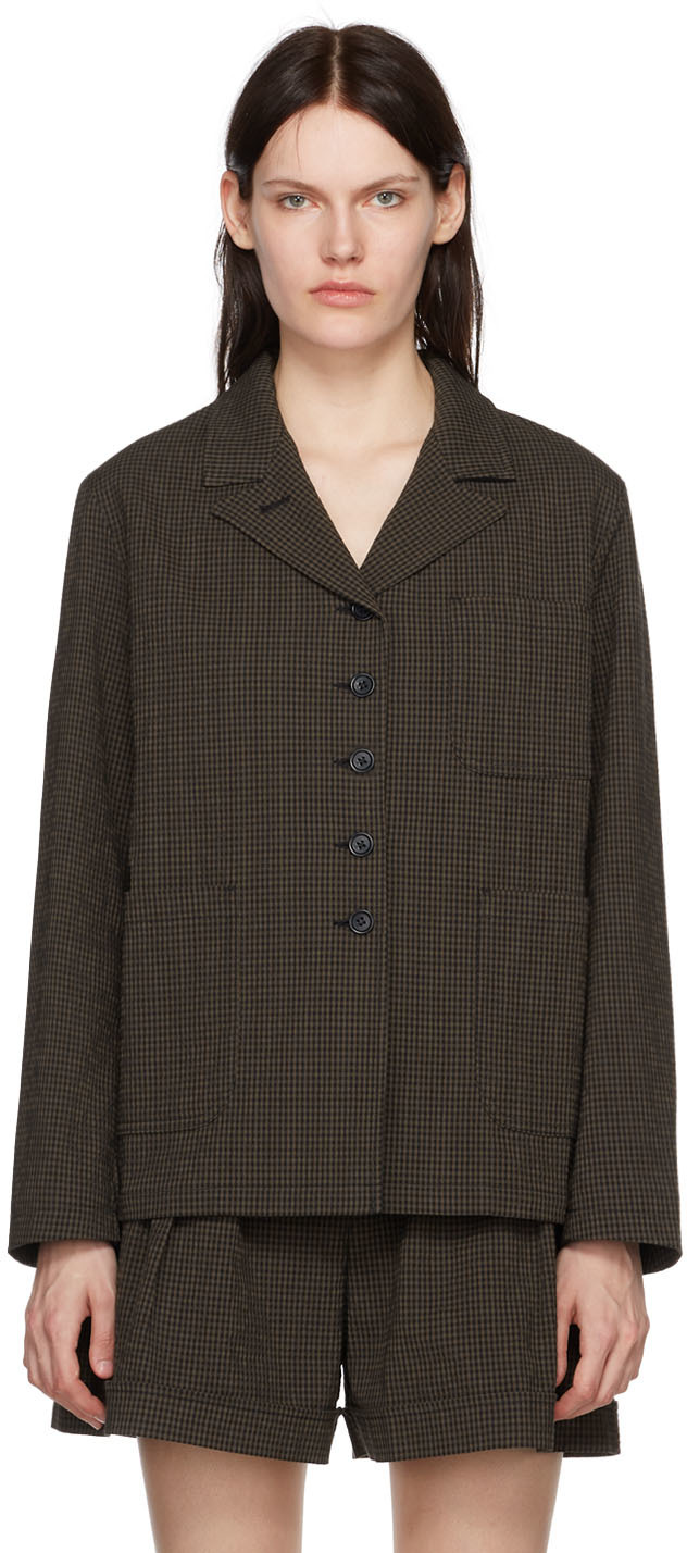Ymc You Must Create Single-breasted Tailored Jacket In 20-brown-black