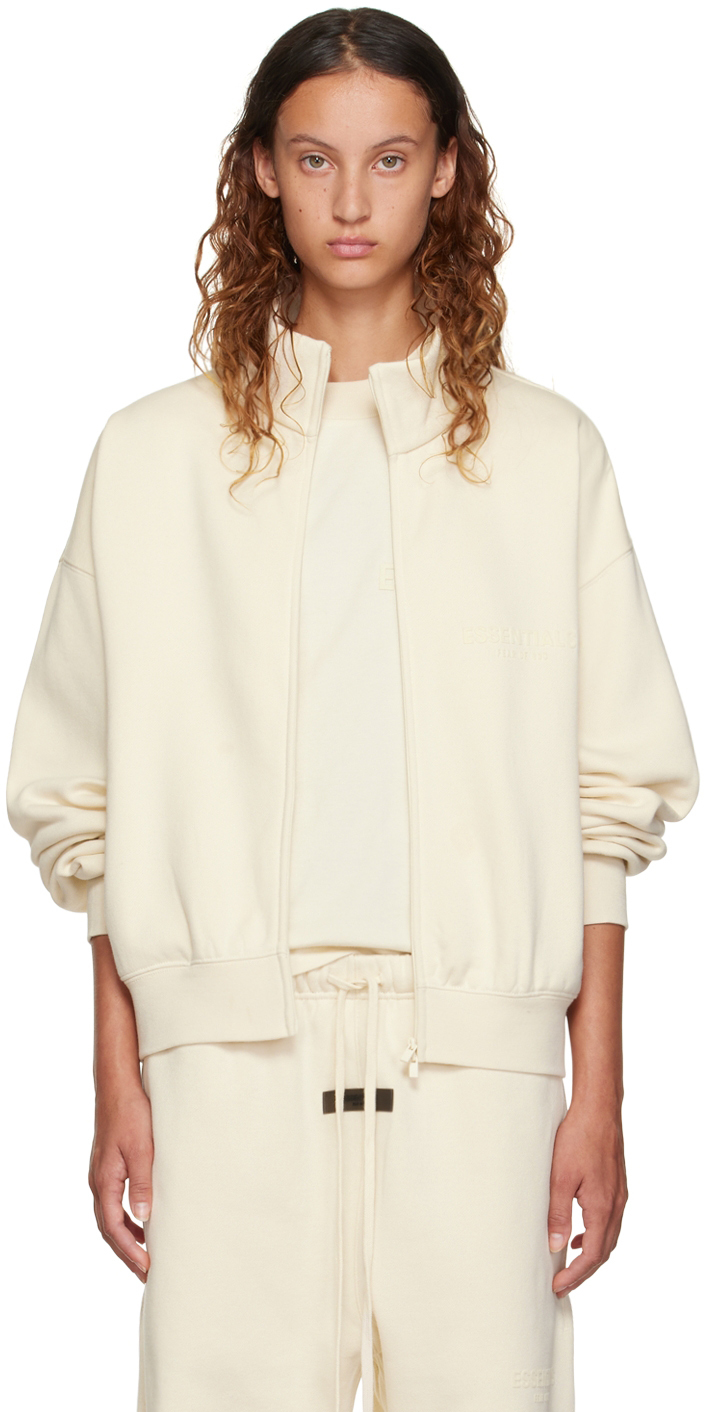 Off-White Full Zip Jacket by Fear of God ESSENTIALS on Sale
