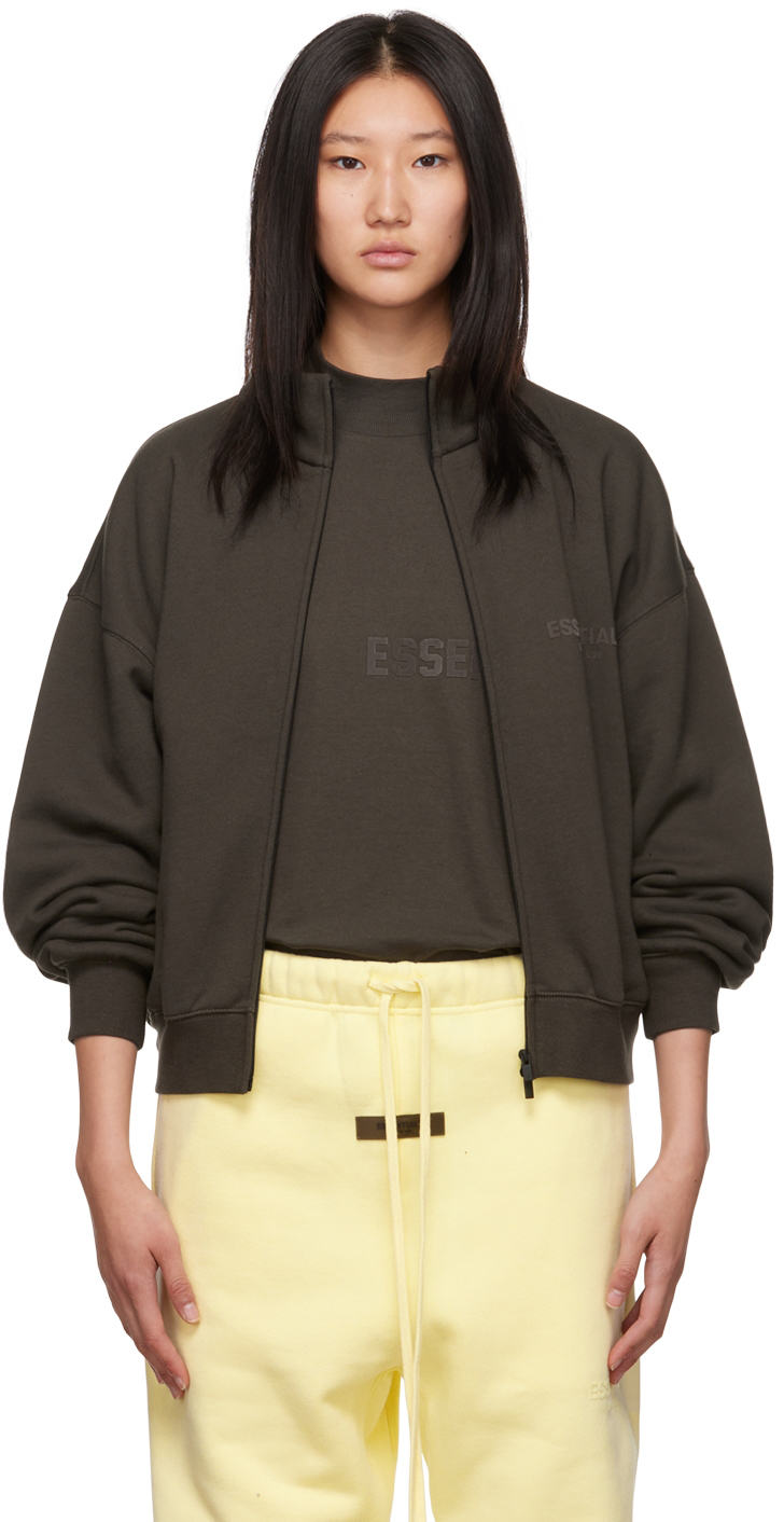 Gray Polyester Jacket by Fear of God ESSENTIALS on Sale