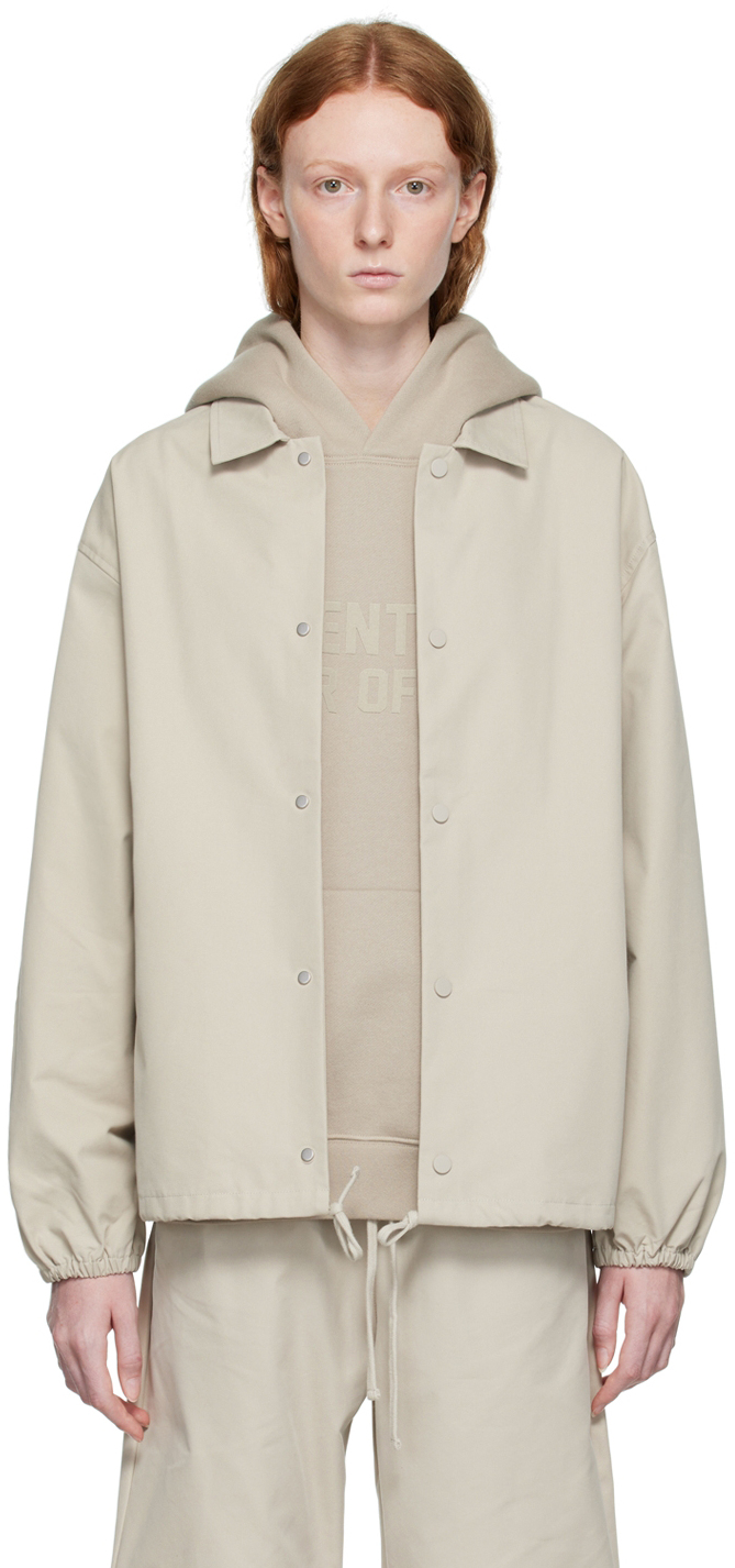 Gray Drawstring Jacket by Fear of God ESSENTIALS on Sale