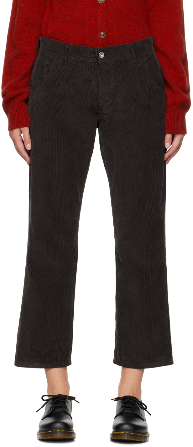 【関税込み】YMC ブラウン Geanie トラウザーズ Brown Geanie Trousers by YMC on Sale