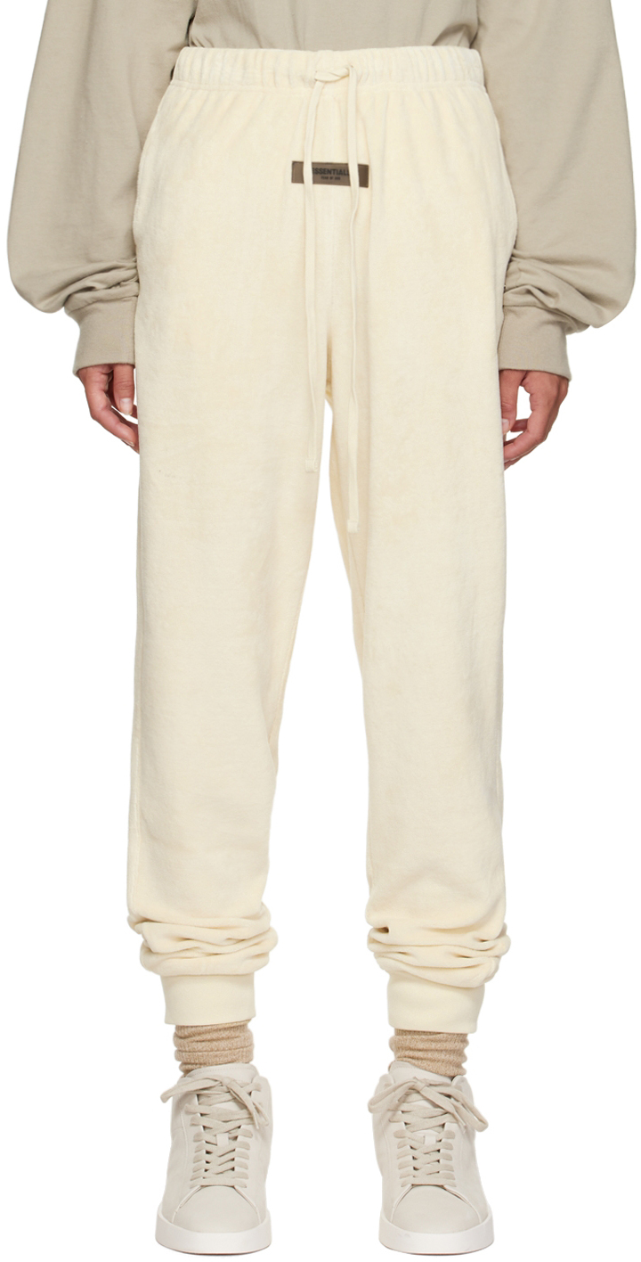 Off-White Drawstring Lounge Pants by Fear of God ESSENTIALS on Sale