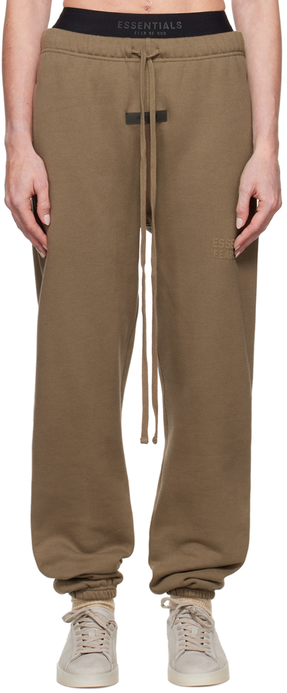 Essentials Brown Drawstring Lounge Pants