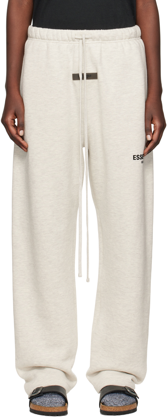Fear of God ESSENTIALS: Off-White Relaxed Lounge Pants | SSENSE