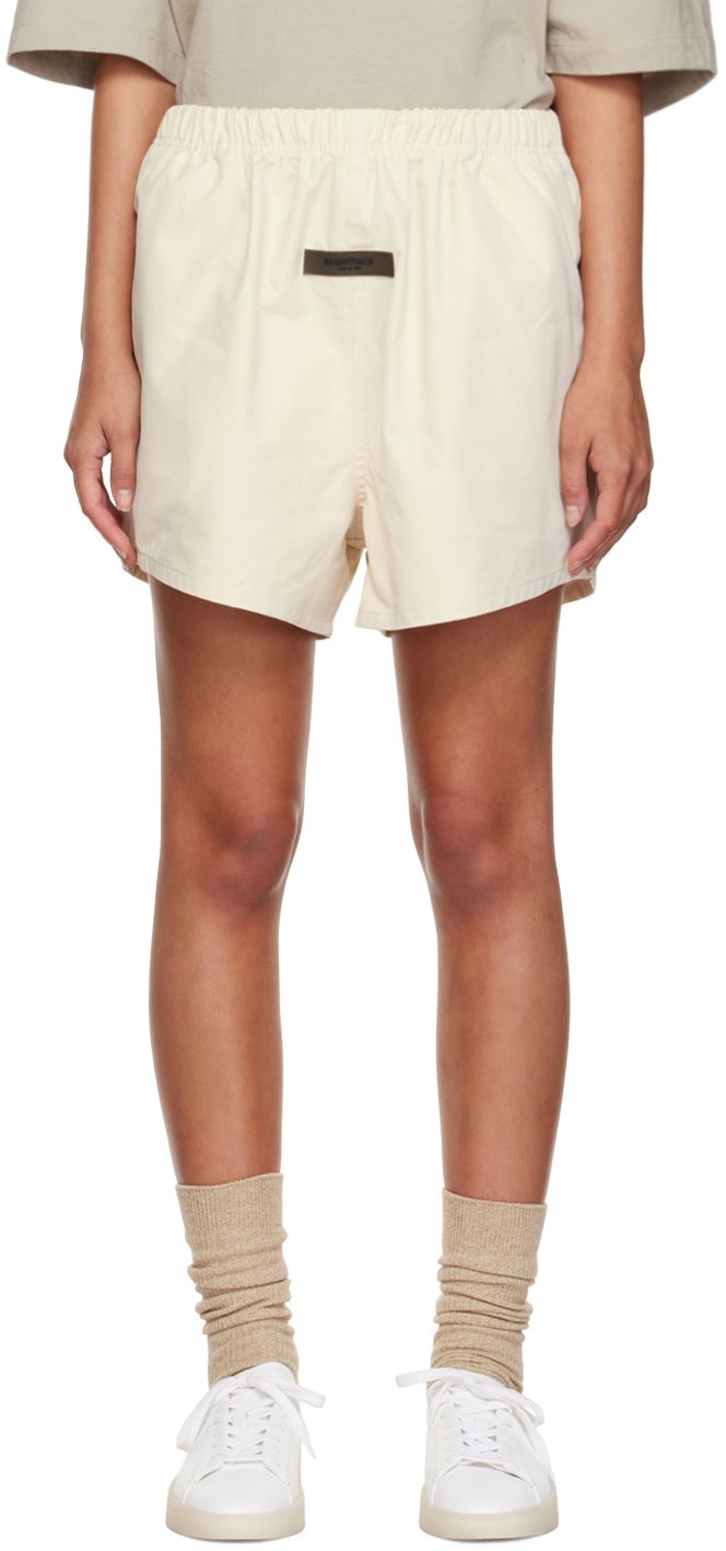 Off-White Cotton Shorts by Fear of God ESSENTIALS on Sale