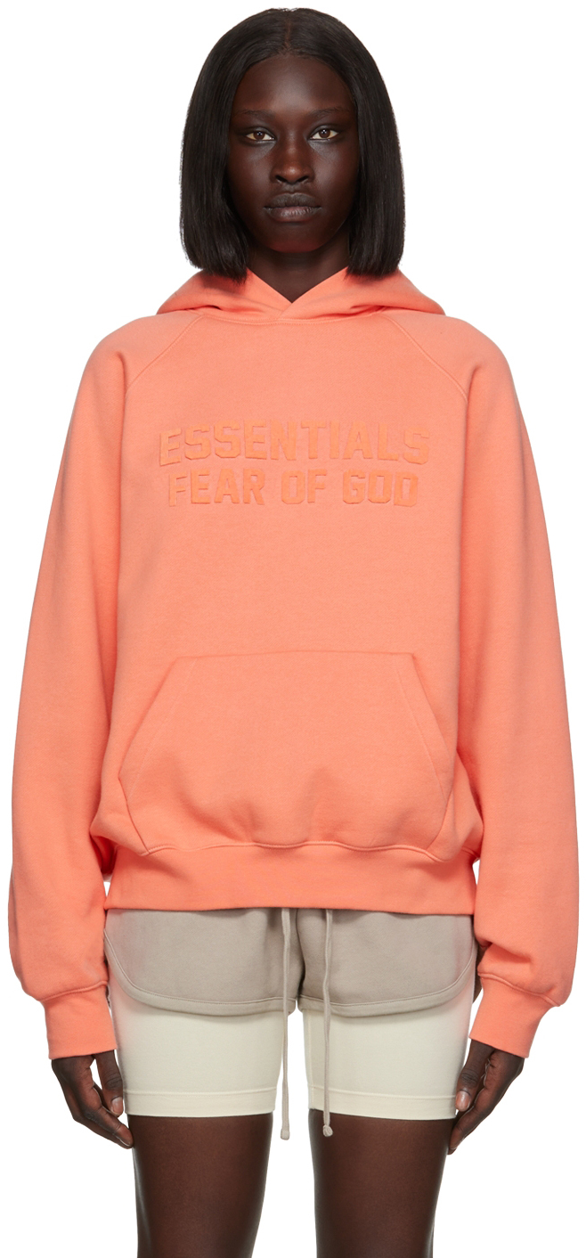 Pink Raglan Hoodie by Fear of God ESSENTIALS on Sale