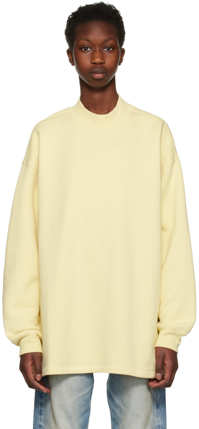 Fear of God ESSENTIALS: Yellow Relaxed Sweatshirt | SSENSE Canada