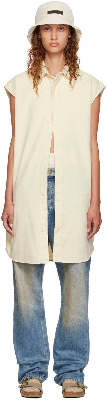 Chemisier Sans Manches 1.2.3. Blanc Cassé Taille 44 - Polyester, Occasion Très Bon état