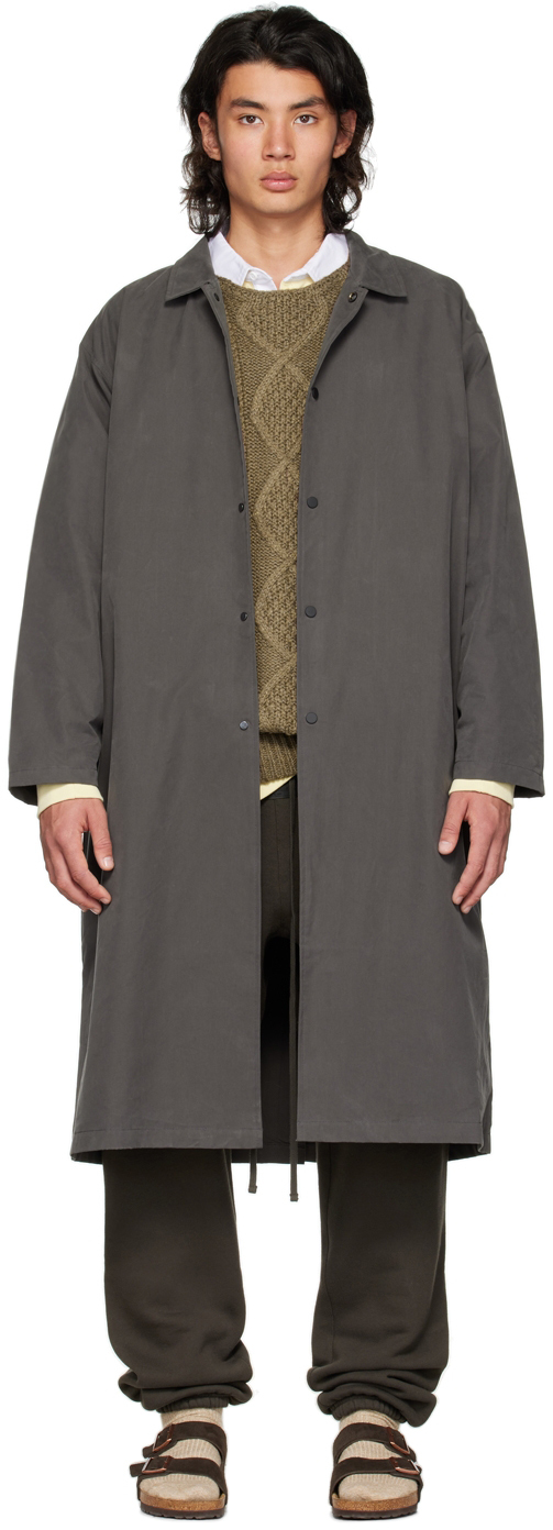 Essentials Gray Long Coat