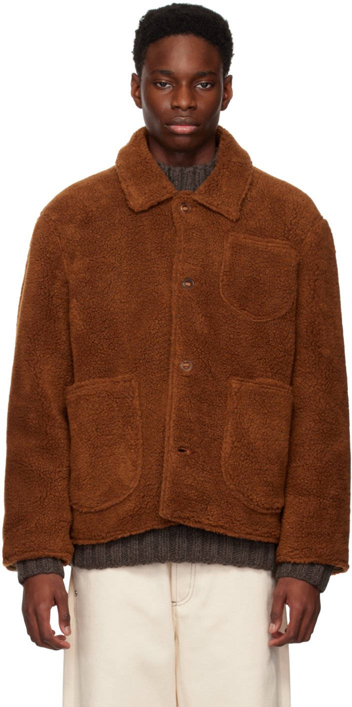 Mens Clothing Coats Short coats South2 West8 Teddy Coat in Brown for Men 