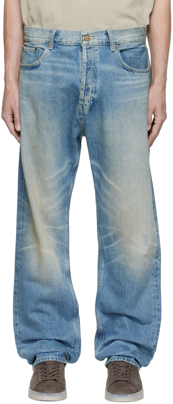 Blue Faded Jeans by Fear of God ESSENTIALS on Sale