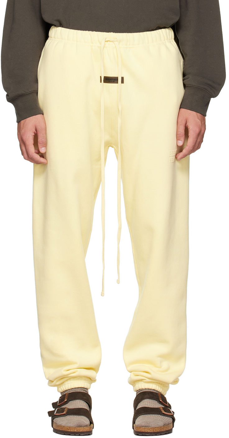 Yellow Drawstring Lounge Pants by Fear of God ESSENTIALS on Sale