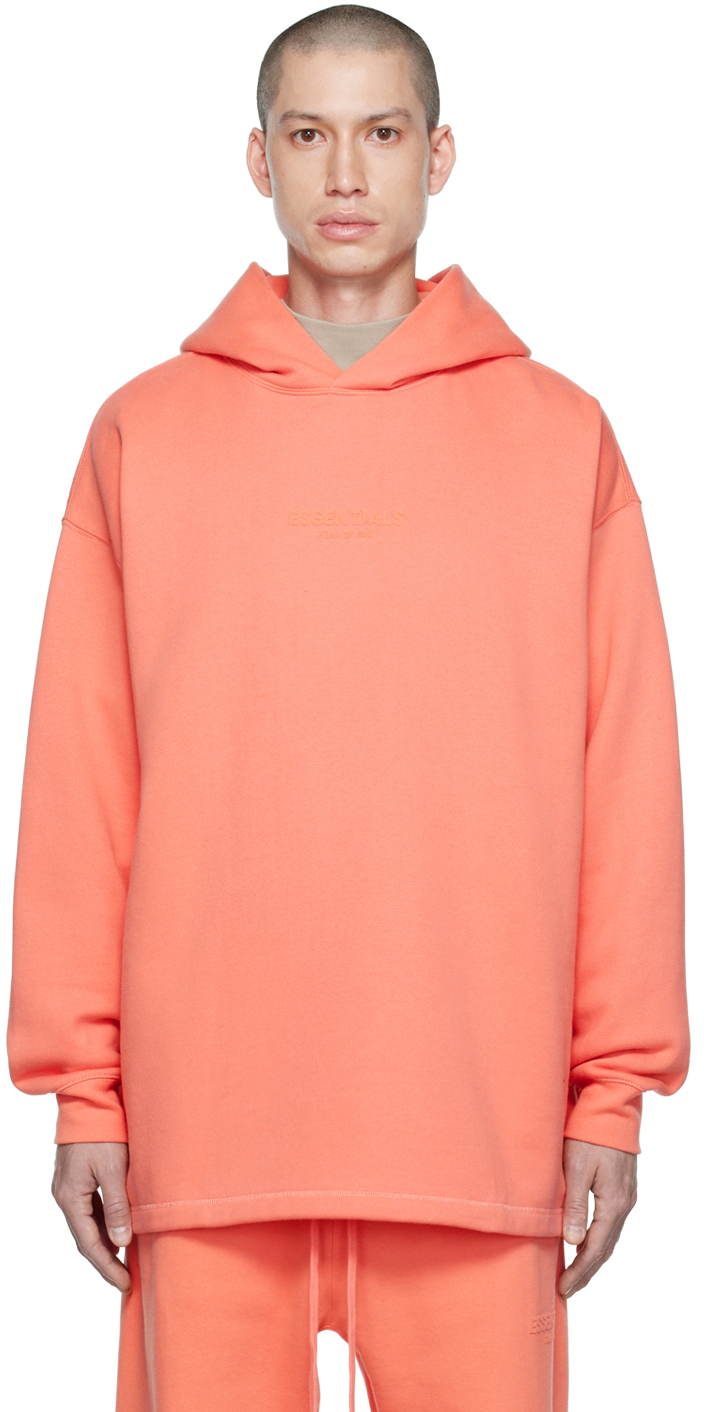 Essentials Pink Relaxed Hoodie
