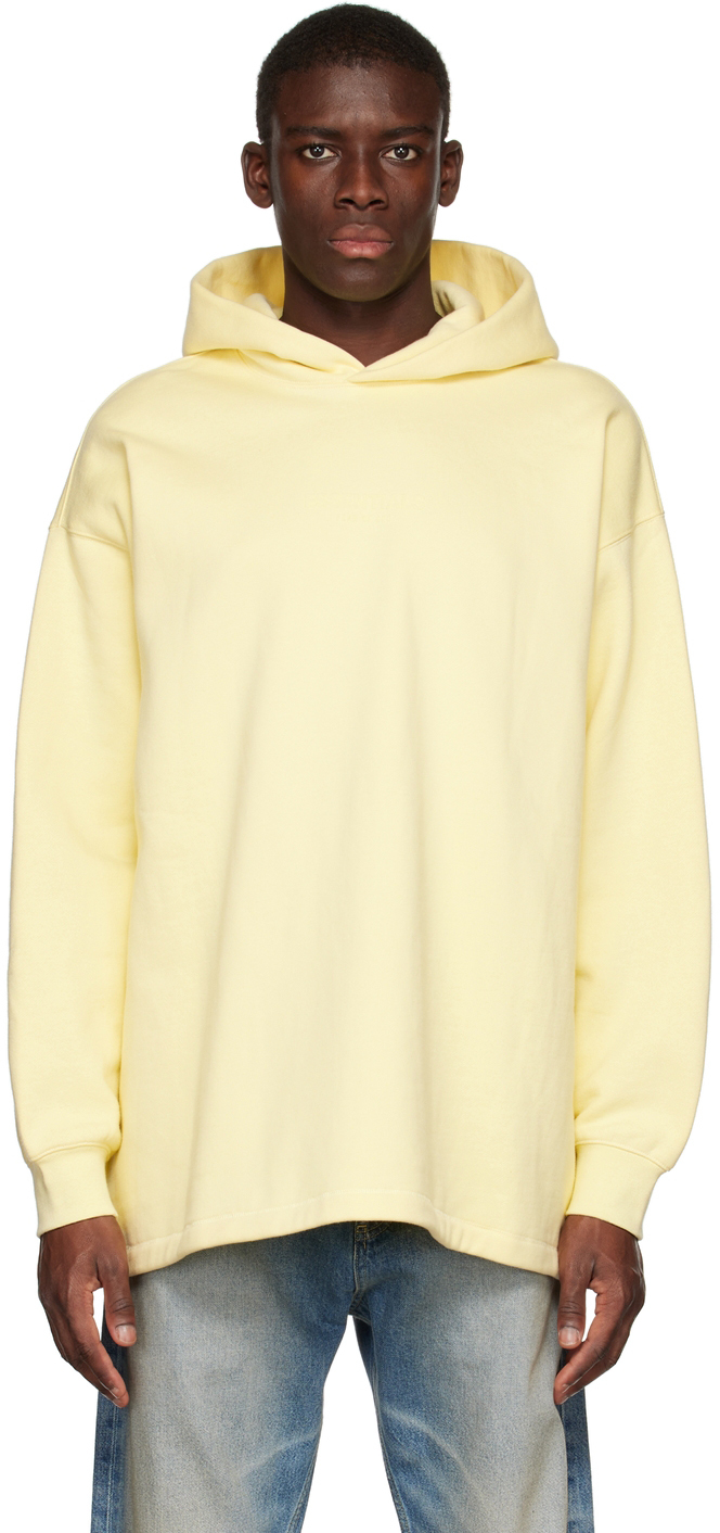 Yellow Relaxed Hoodie by Fear of God ESSENTIALS on Sale