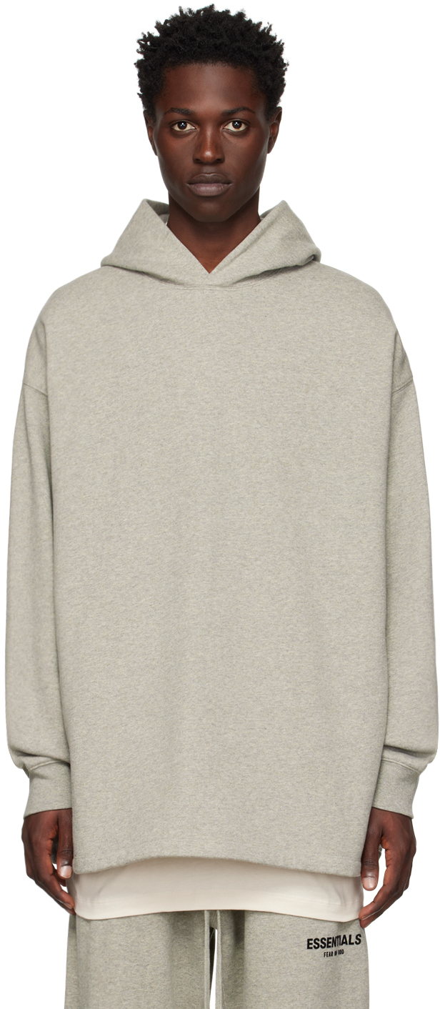 Grey 4-Bar Mock Neck Sweatshirt Ssense Uomo Abbigliamento Maglioni e cardigan Felpe e hoodies Felpe 