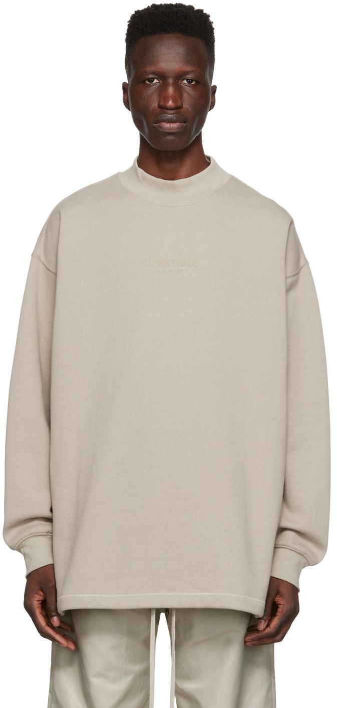 Gray Relaxed Sweatshirt by Fear of God ESSENTIALS on Sale