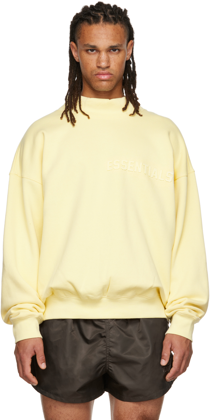 Yellow Mock Neck Sweatshirt