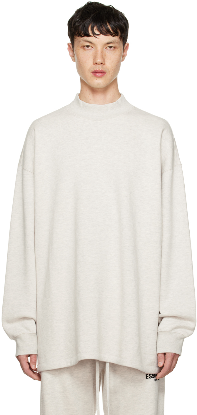 Off-White Relaxed Sweatshirt by Fear of God ESSENTIALS on Sale