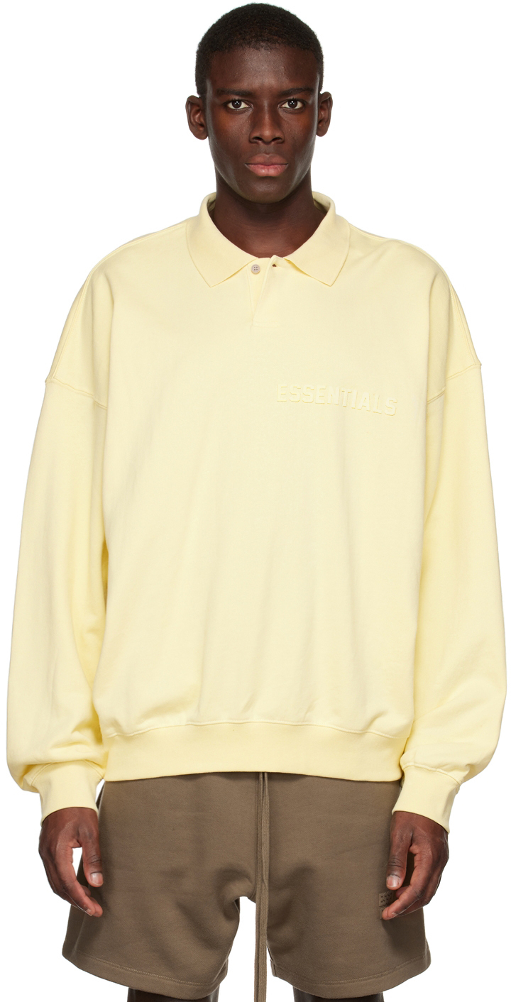 Essentials Yellow Long Sleeve Polo
