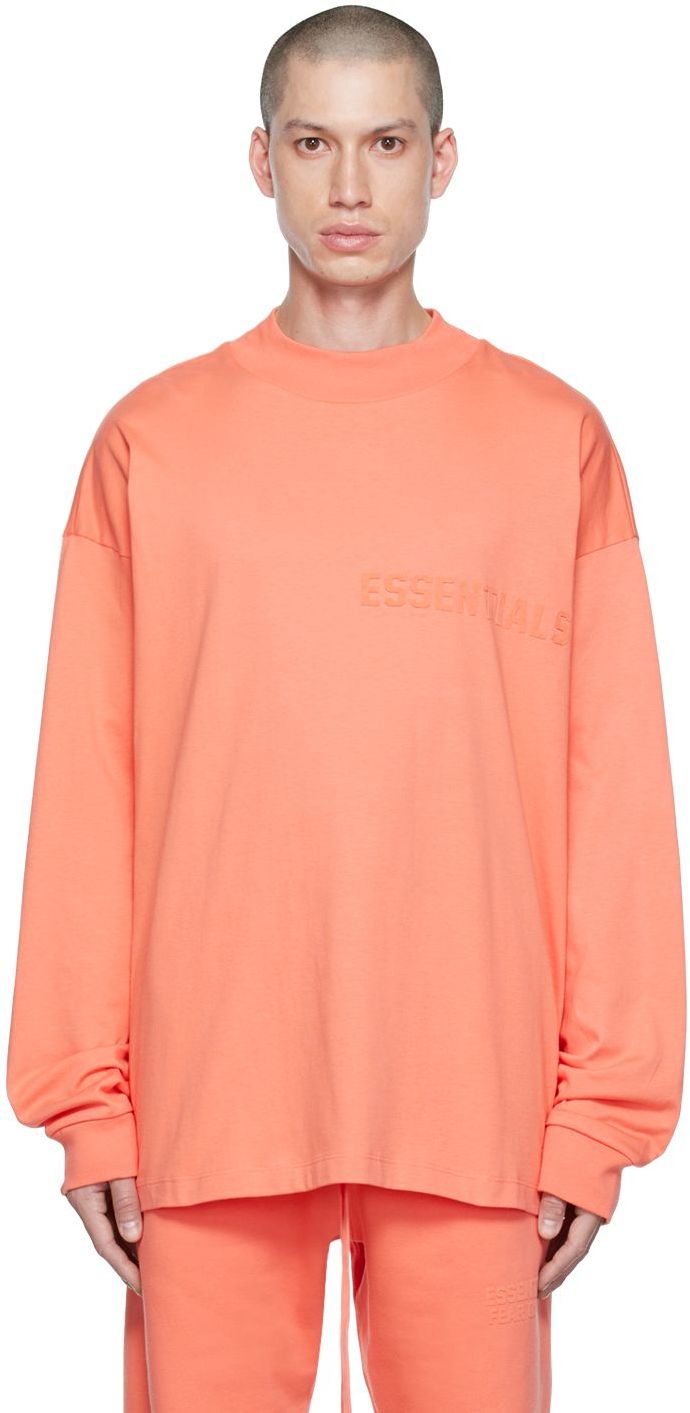 Essentials Pink Cotton Long Sleeve T-Shirt