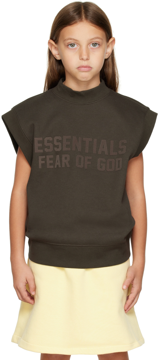 Essentials Kids Gray Mock Neck Vest