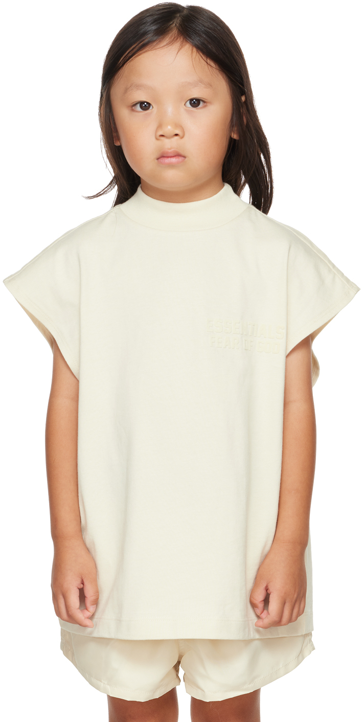 Essentials Kids Off-White Muscle T-Shirt