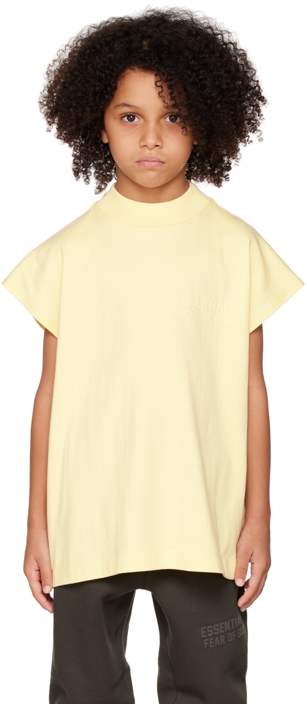 Kids Yellow Muscle T-Shirt by Fear of God ESSENTIALS on Sale