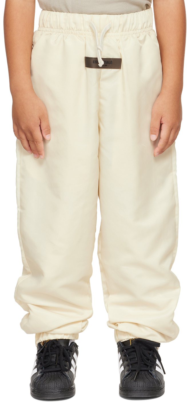 Essentials Kids Off-White Nylon Track Pants