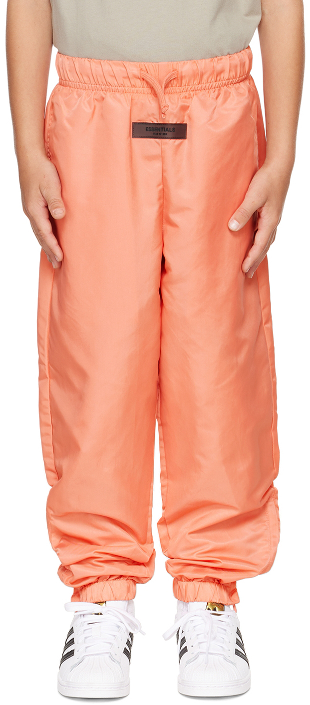 Essentials Kids Pink Nylon Track Pants