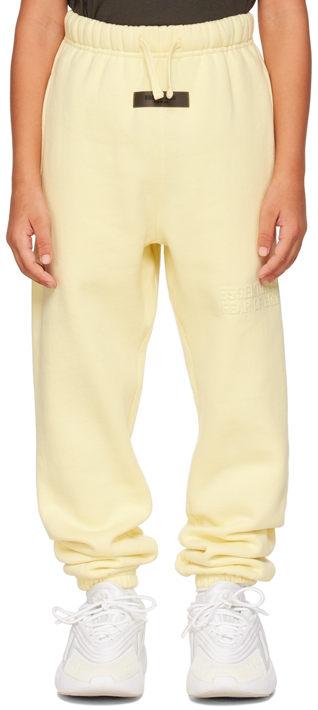Ssense Abbigliamento Pantaloni e jeans Pantaloni Pantaloni chinos Kids Yellow Straight Lounge Pants 