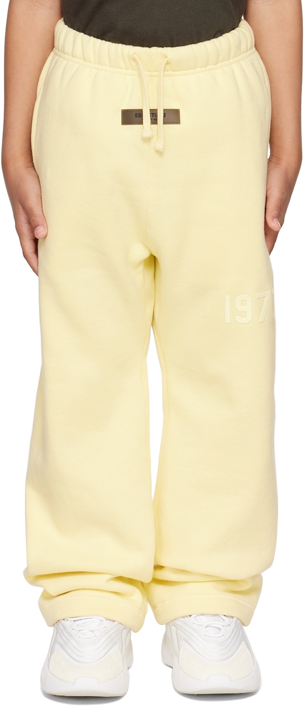Essentials Kids Yellow '1977' Relaxed Lounge Pants