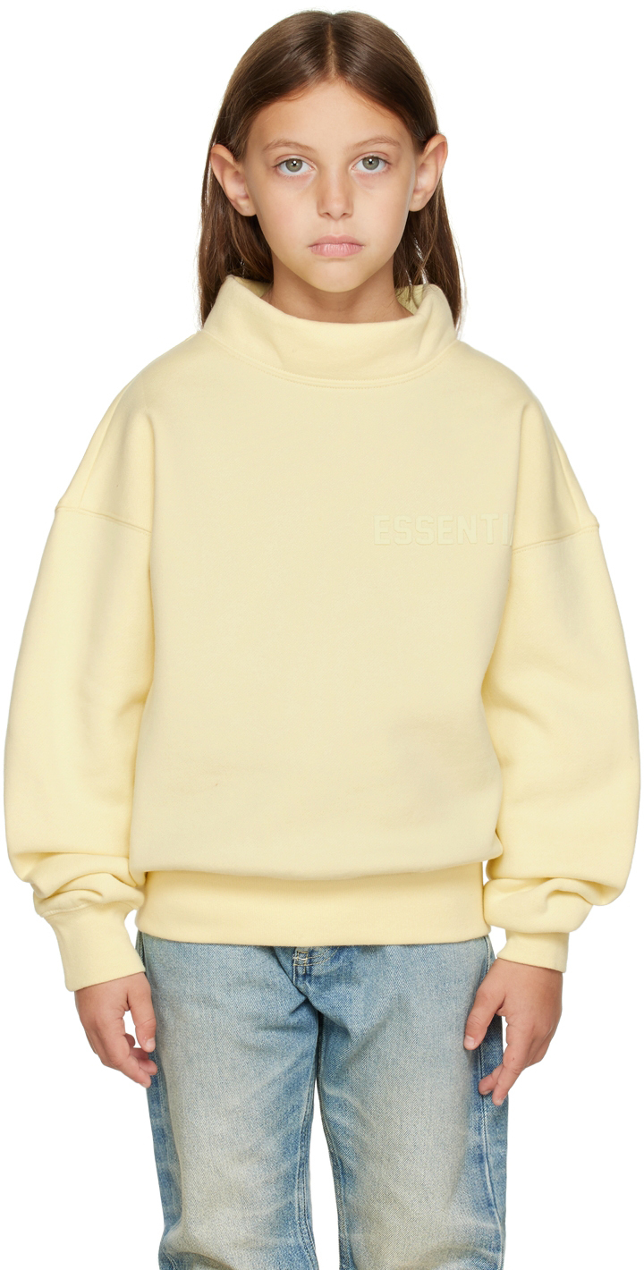 Essentials Kids Yellow Mock Neck Sweatshirt
