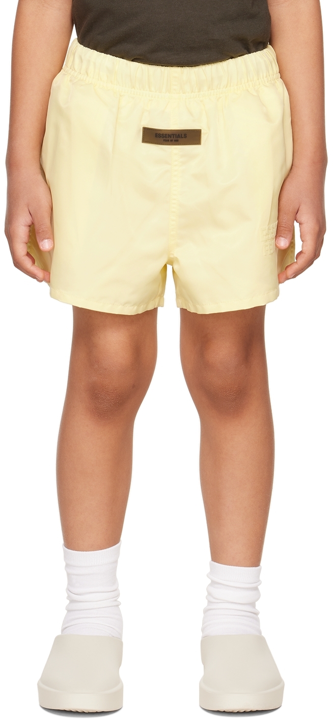 Essentials Kids Yellow Nylon Shorts