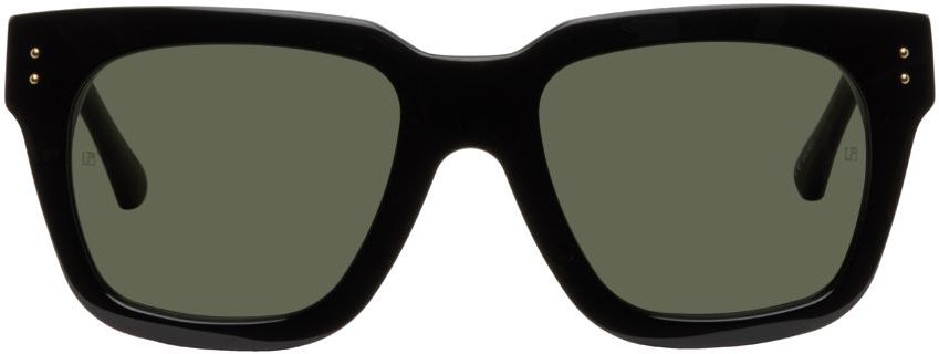 LINDA FARROW Black Deni Sunglasses