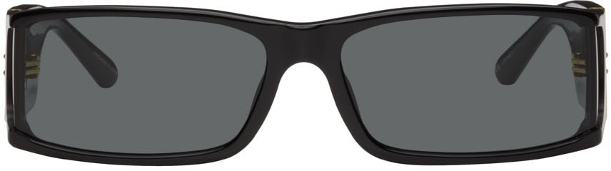 LINDA FARROW Black Mya Sunglasses