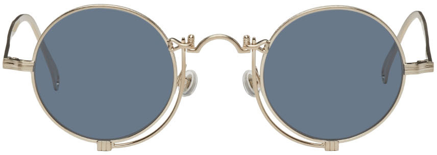 Gold & Blue 10601H Sunglasses by Matsuda on Sale