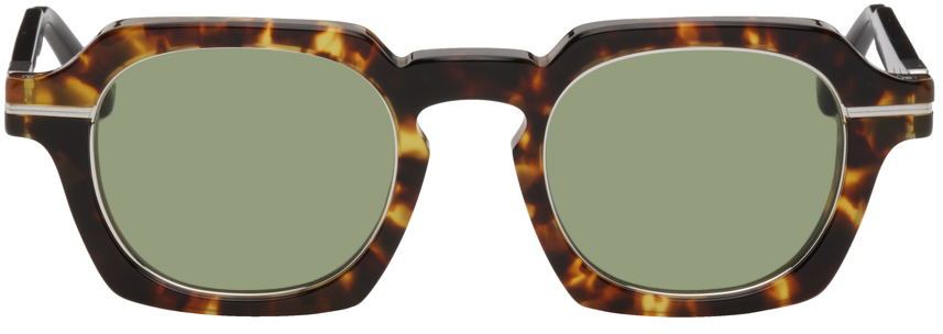Matsuda Tortoiseshell M2055 Sunglasses In Silver/sage Green