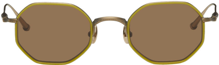 Matsuda Gold & Yellow M3086 Sunglasses