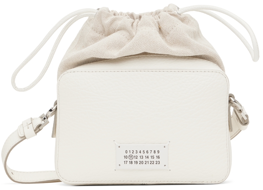 Maison Margiela Leder 5AC Handtasche in Weiß Damen Taschen Bucket Taschen und Geldbörsen 