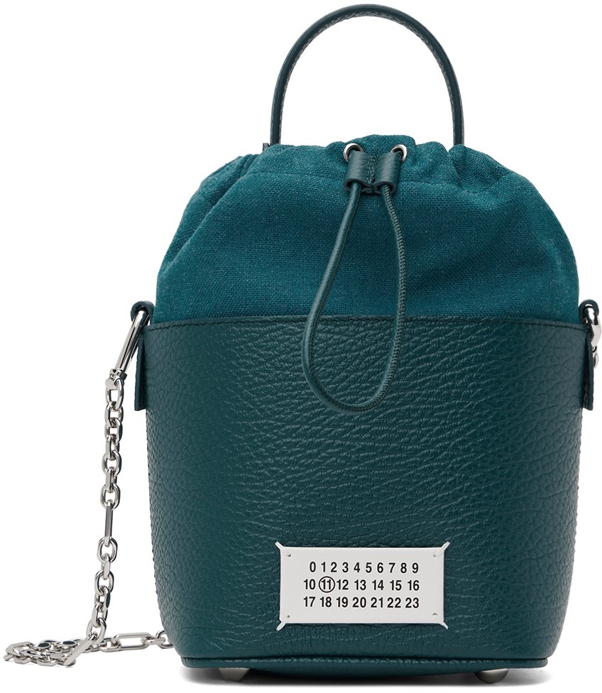 Maison Margiela: Blue 5AC Bucket Bag | SSENSE UK