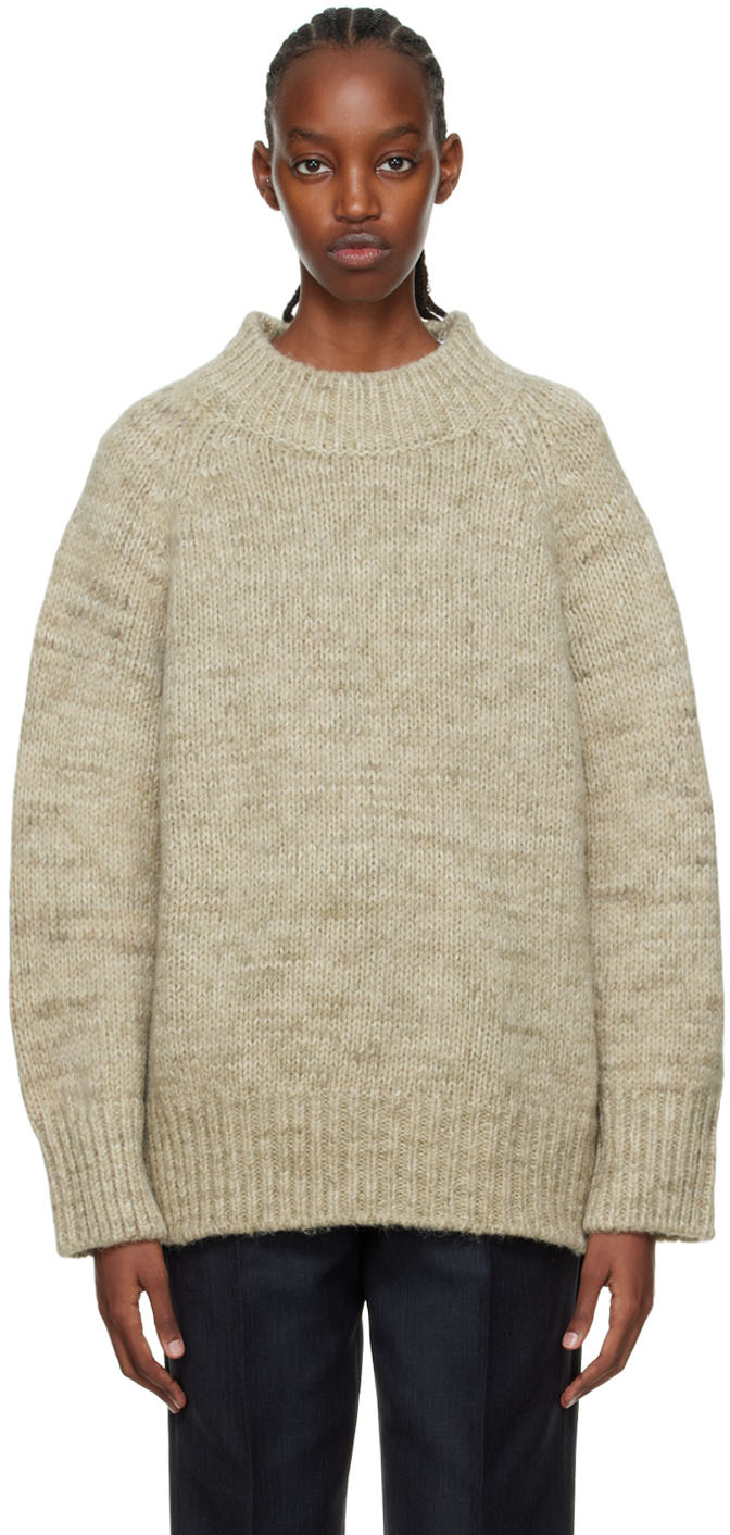 Maison Margiela: Green Alpaca Sweater | SSENSE