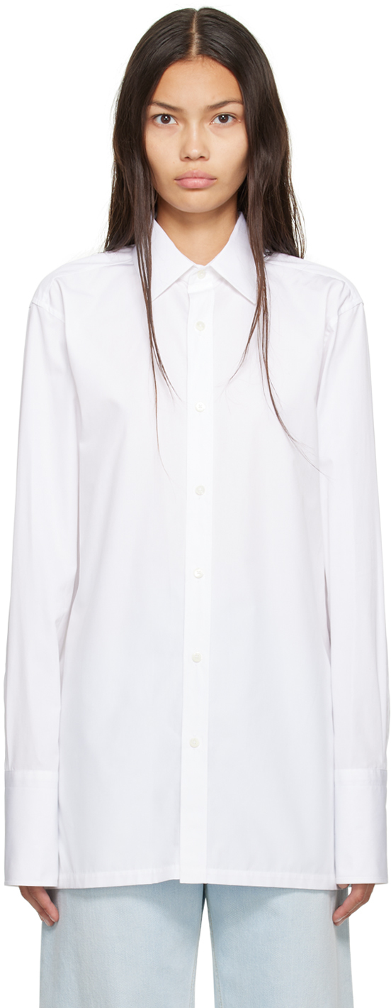 Maison Margiela: White Button Up Shirt | SSENSE UK