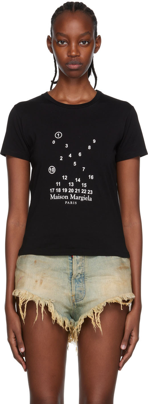 Maison Margiela Black Number T-Shirt